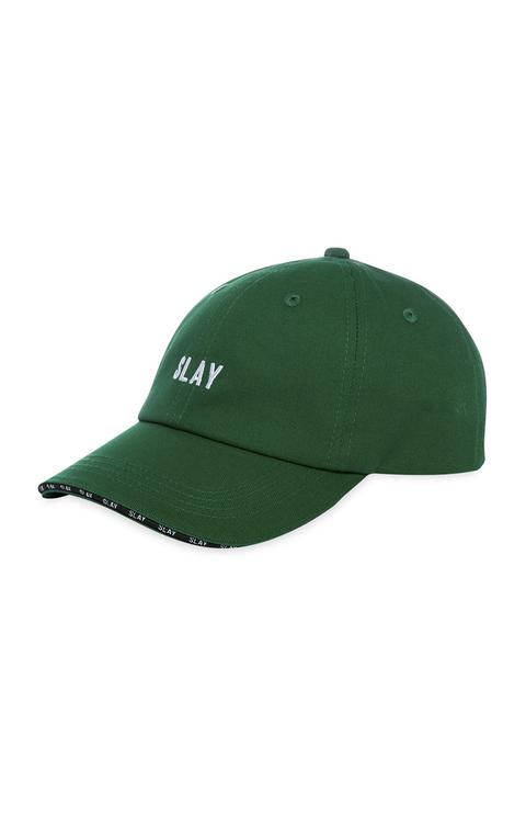 Green Slogan Cap