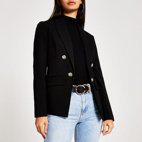 Black Ponte Jersey Blazer