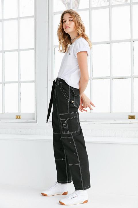 Dickies X Uo Carpenter Contrast-stitching Trousers - Womens L