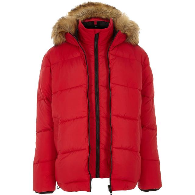 double zip puffer jacket