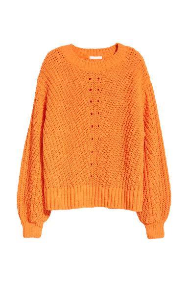 H & M - Pullover In Ciniglia - Arancione