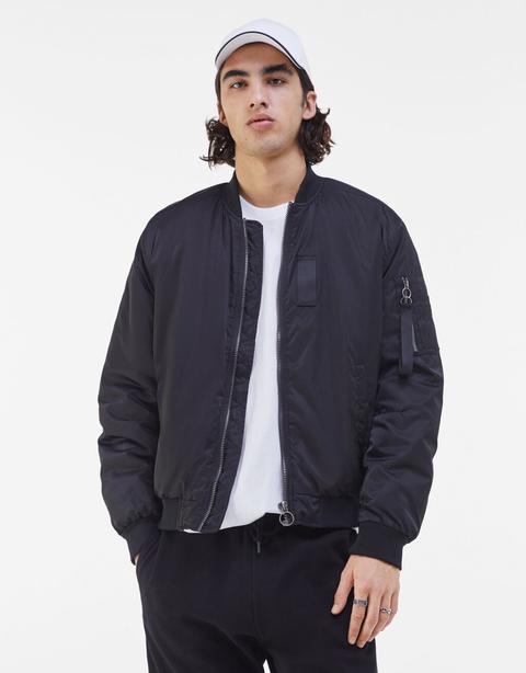 Quilted Bomber Jacket