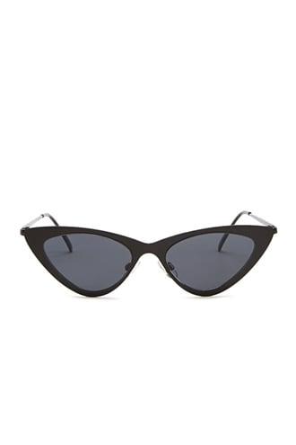 Forever 21 Premium Cat-eye Sunglasses Black/black