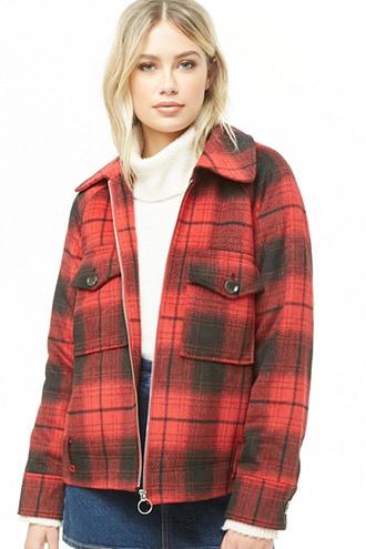 Plaid jacket forever outlet 21