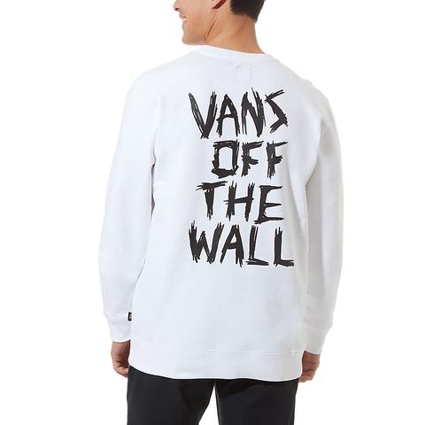 Vans Scratched Crew Sweater (white) Men White