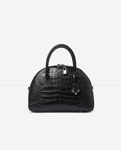 Sac Large Irina By The Kooples Croco Noir