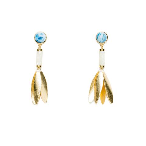 Pendientes Pétalos Dorados