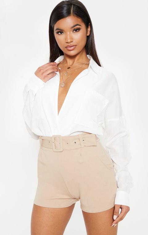 Stone Belted Tailored Short