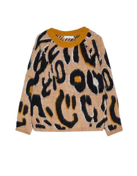 Jersey Cuello Redondo Leopardo