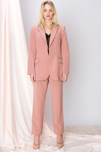 Evie Classic Mauve Pantsuit