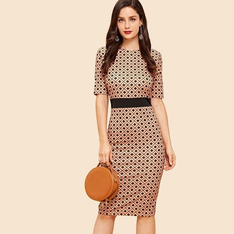 Vintage Geometrico Cachi Vestiti from SheIn on 21 Buttons