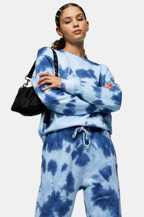 Blue Tie Dye Sweatshirt