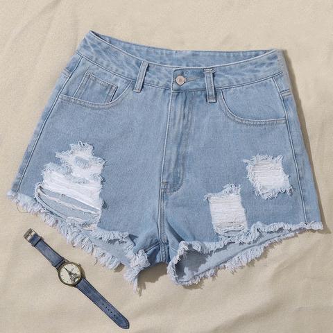 Short En Jean Déchiré