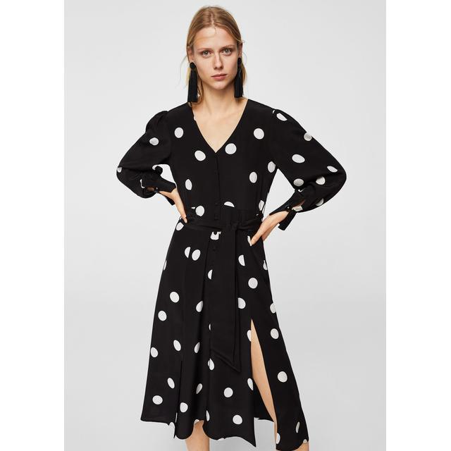 mango dot dress