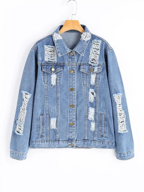 Fronte Ripped Denim Jacket