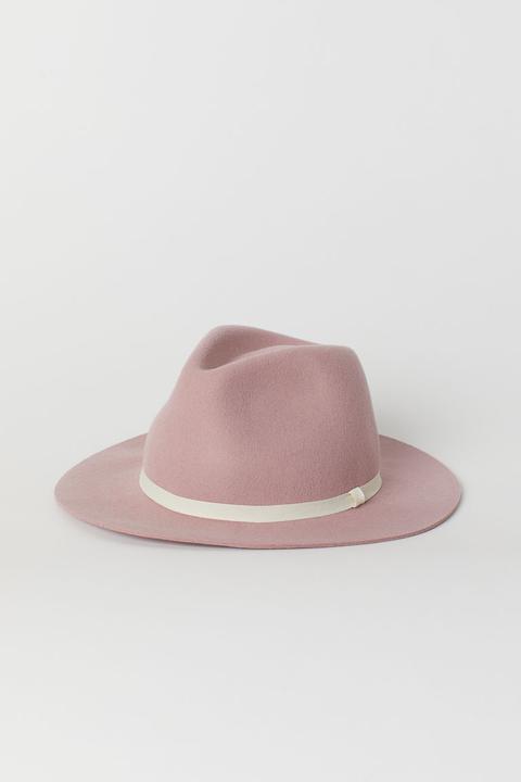 H & M - Cappello In Feltro - Rosa