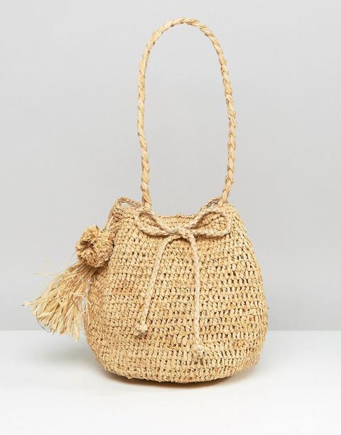 Bolso Bombonera De Paja De Hat Attack