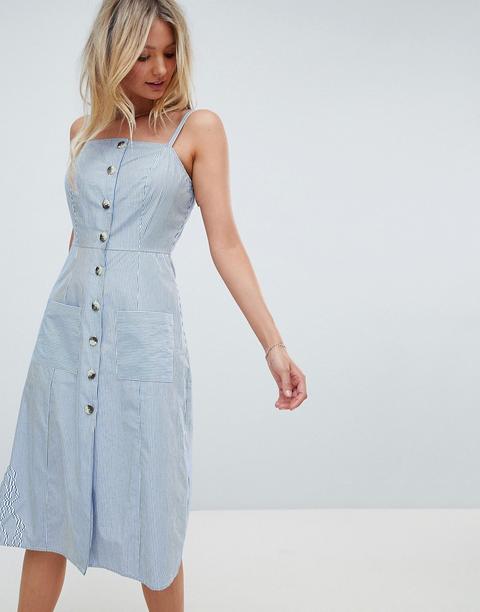 button through sundress