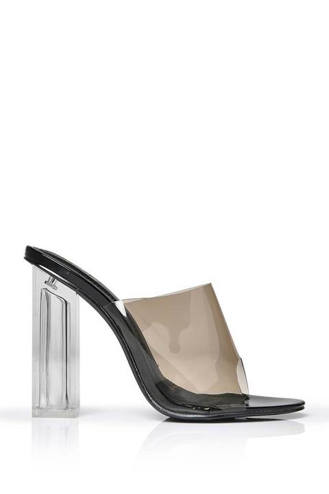 Black Perspex Mule