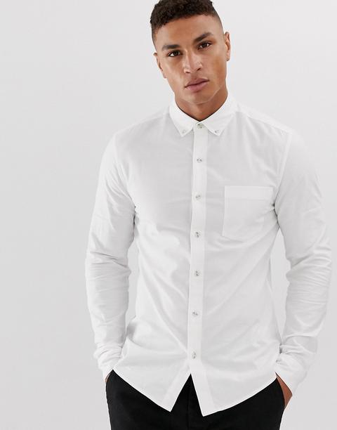 Topman Oxford Shirt In White