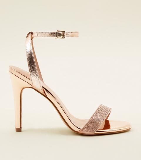 new look gold sandals