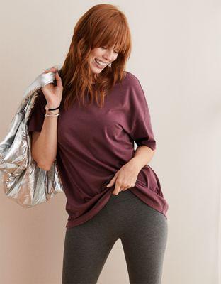Aerie Oversized Distressed Boyfriend T 