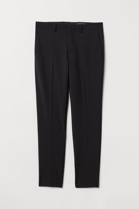 Pantalon De Costume Slim Fit - Noir