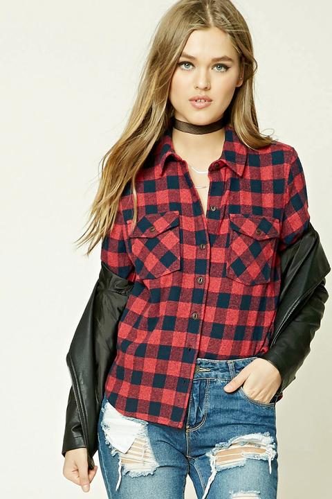 Fleece Plaid Shirt