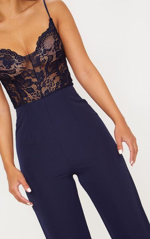 Pretty little cheap thing navy jumpsuit