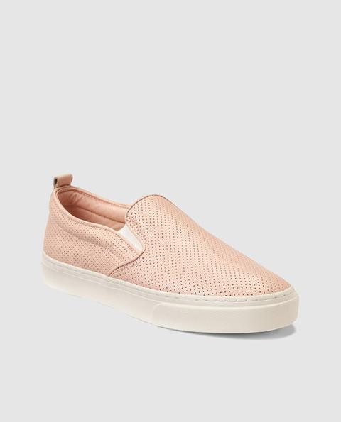 Gap - Zapatillas De Piel De Mujer De Color Rosa Con Elásticos