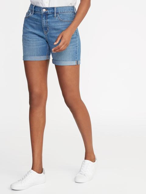women's 5 inch jean shorts