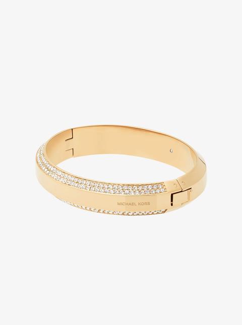 Bracciale Tonalità Oro Con Pavé