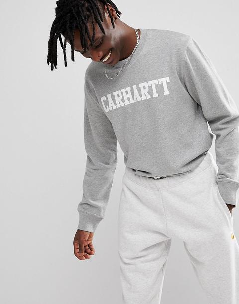 Carhartt Wip - College - Felpa Grigia - Grigio