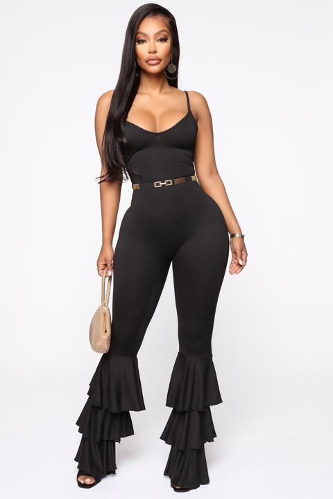 fashion nova jumpsuits black