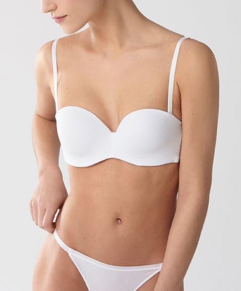 Sujetador Algodón Orgánico Color: Blanco Talla: 100c Material: Algodón,elastano,poliester,poliuretano,