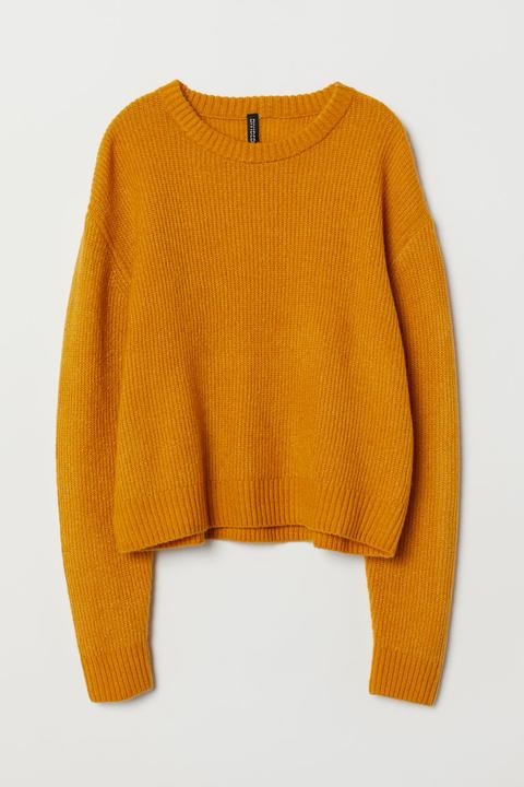 H & M - Pullover In Maglia - Giallo