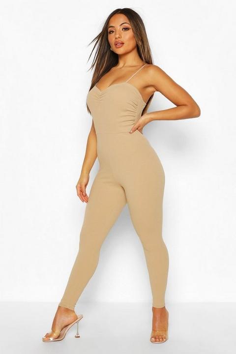 Combinaison Caraco Froncée Petite - Nude - 36, Nude