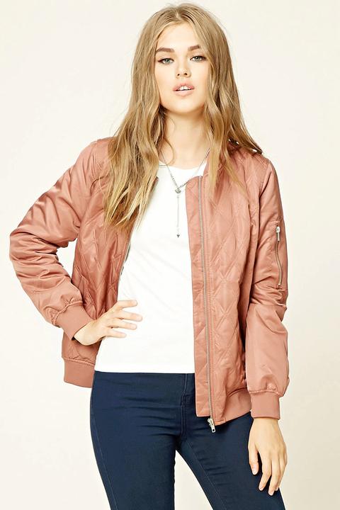 Quilted Bomber Jacket