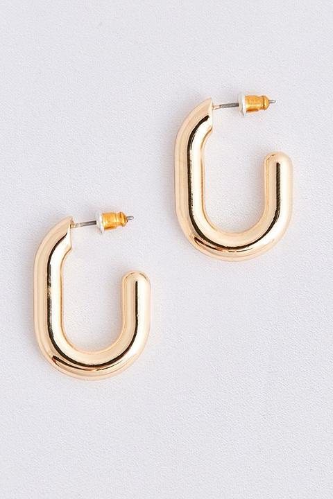 Oval Hinge Hoop Earrings - Womens All