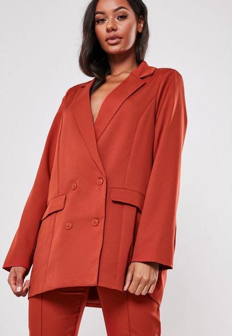 red blazer co ord