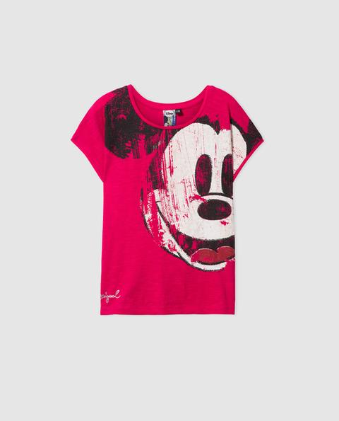 Absurdo Kilómetros jardín Desigual - Camiseta De Niña De Mickey En Rosa de El Corte Ingles en 21  Buttons