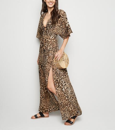 animal print beach dress