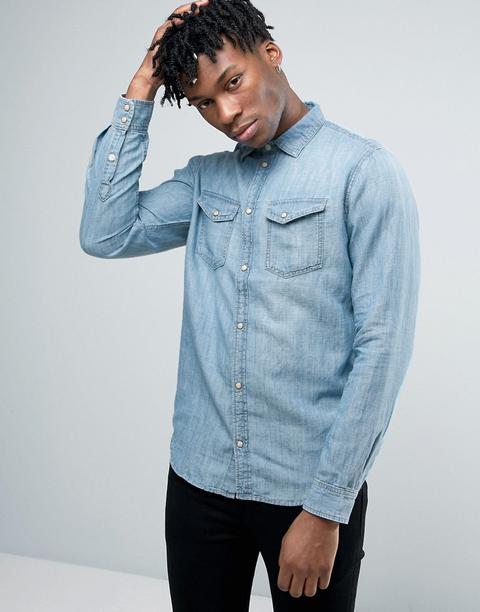Camisa De Denim Estilo Western De Pepe Jeans