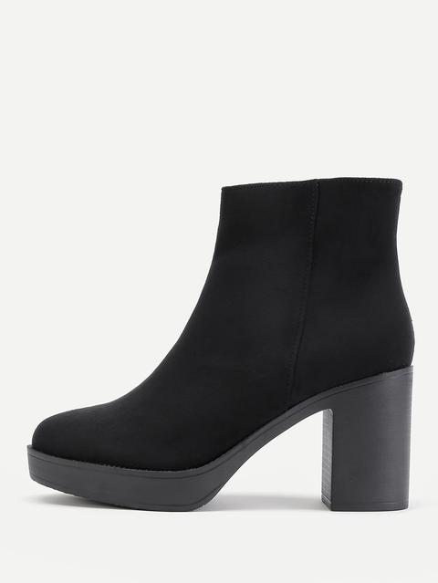 Side Zipper Chelsea Ankle Boots