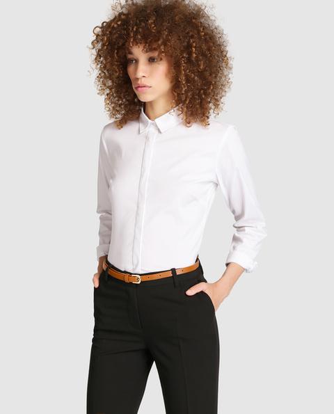 más Capitán Brie Fructífero Easy Wear - Camisa De Mujer Blanca Con Manga Larga Blanco de El Corte Ingles  en 21 Buttons