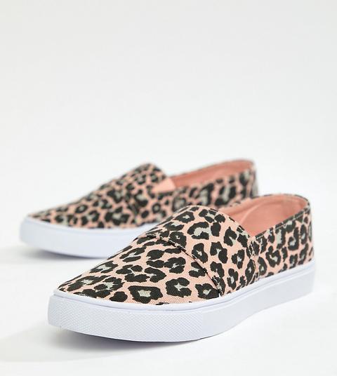 Zapatillas De Lona Con Estampado De Leopardo Dodger De Asos Design