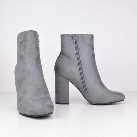 Tisha - Ankle Boots In Grey Suede