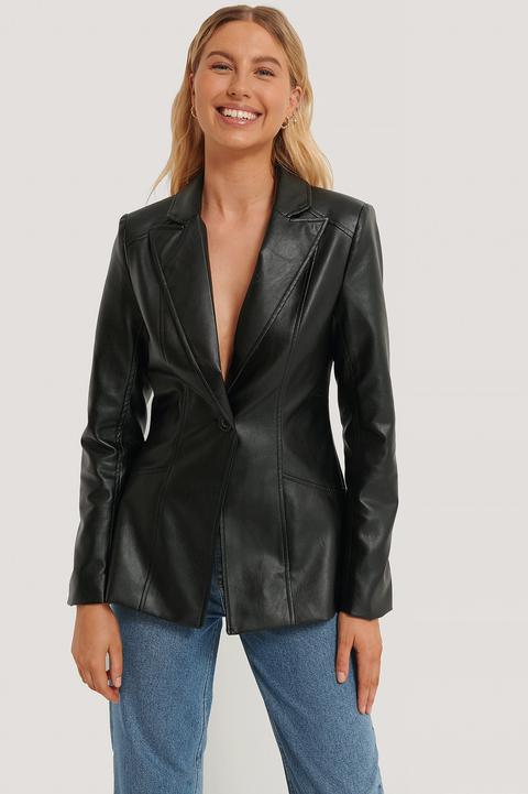 Danaë X Na-kd Pu Detail Blazer - Black