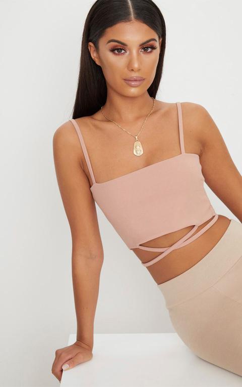 Rose Strap Crop Top