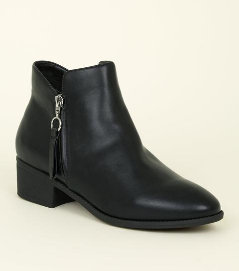 new look black ankle boots